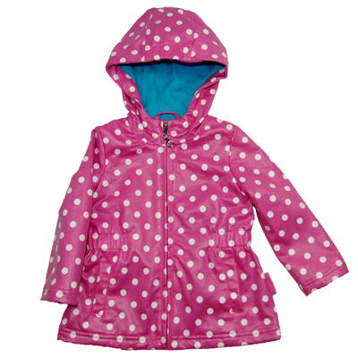 Girl's Pink Printed Frost Hoodie Jacket